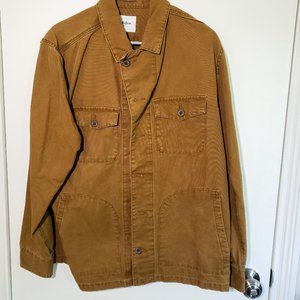 Tan Twill Work Shirt, Goodfellow & CO, Size Large